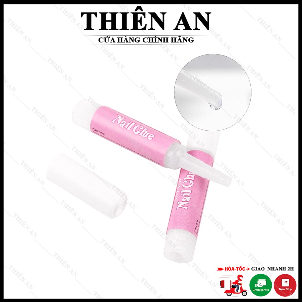 Keo dán móng mini chai 2g dính cứng tiện dụng