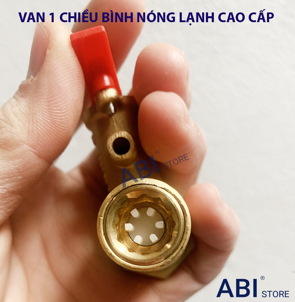 Van 1 Chiều Bình Nóng Lạnh Có Ốc Vặn Giữ Cao Cấp