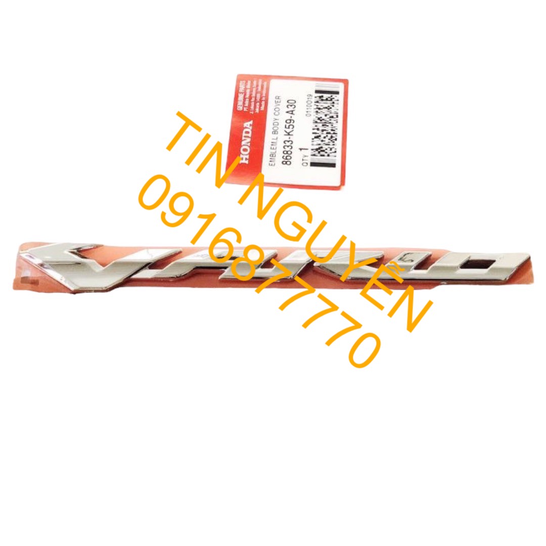 Tem chữ nổi Vario 2015 chính hãng Honda
