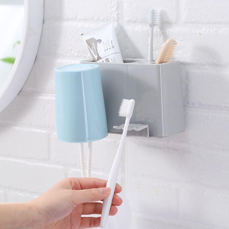 Kệ giá để cốc, bàn chải, tuýp đánh răng