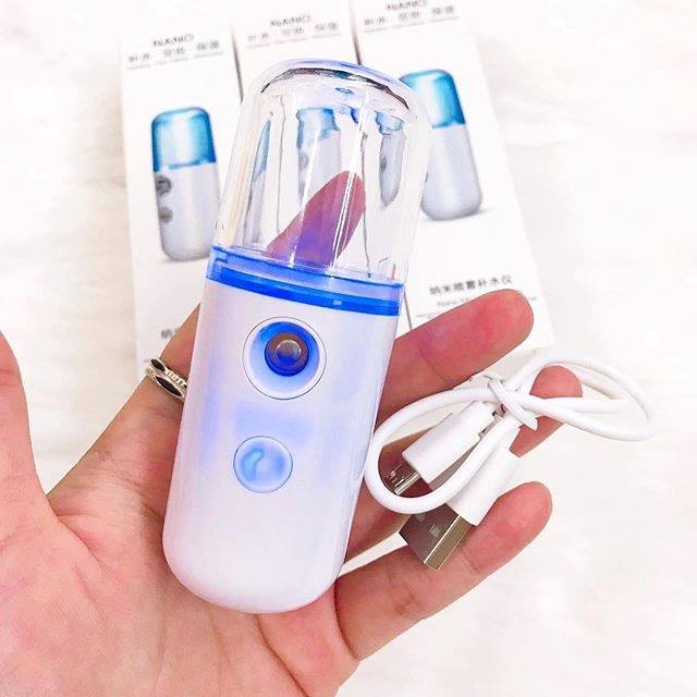 Máy Phun Sương Xông Hơi Mặt NaNo Mini Cầm Tay Hỗ Trợ Dưỡng Da Cấp Nước Tối Đa thuận tiện mang được đi mọi nơi