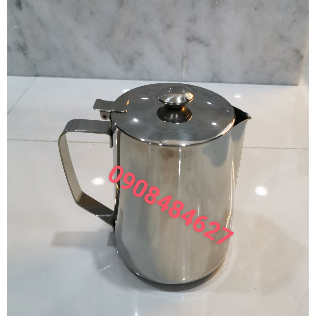 Ca Đánh Sữa Inox Cao Cấp 304 Có Nắp Đủ Dung Tích
