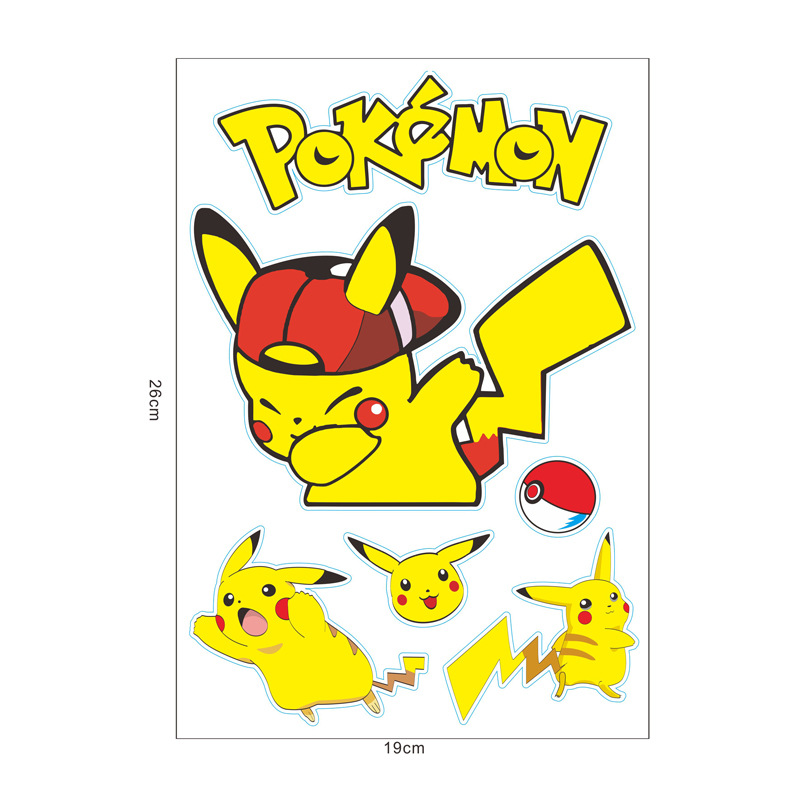 Tem decal sticker hình " PIKACHU " kiểu dáng độc đáo