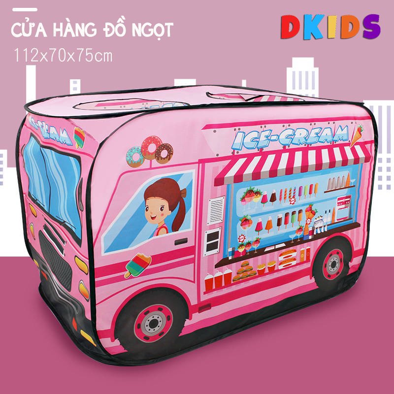 LỀU Ô TÔ ĐỒ CHƠI NHÀ BÓNG CHO BÉ