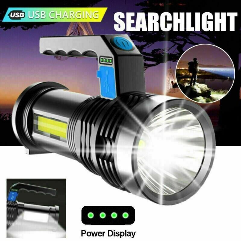 Đèn pin  sạc pin COB 2  chế dộ  chất lượng - đèn pin di động  siêu sáng - đèn pin mini - den pin cam tay - đèn bão - đèn cắm trại dã ngoại