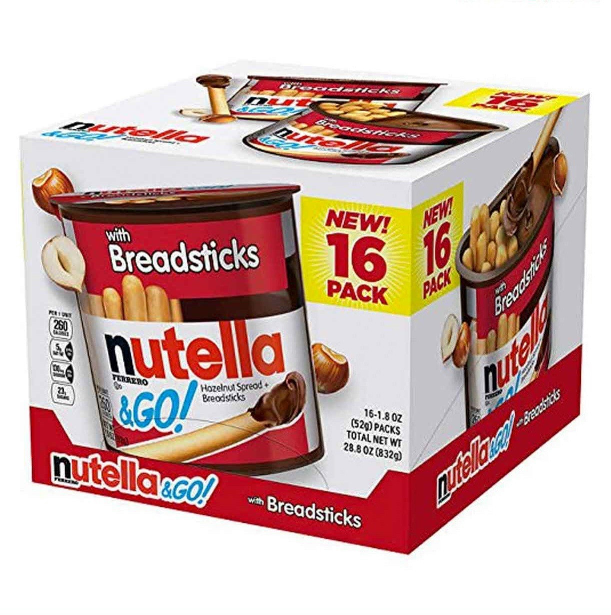 Date 03/26  Bánh que chấm Socola Nutella 52g Mỹ