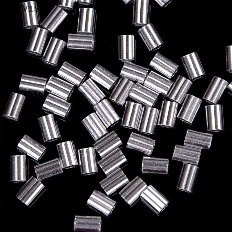 5yspv1s9 50 cái kẹp cáp 1.5mm ống bọc nhôm kẹp dây cáp