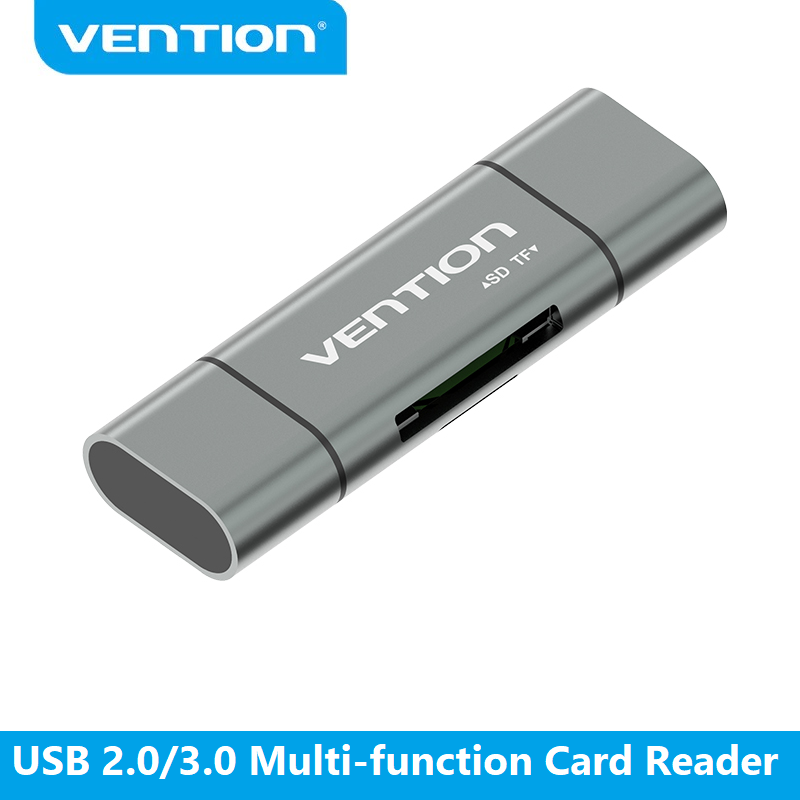 Đầu đọc thẻ đa chức năng USB 2.0 3.0 Type C + Micro USB +SD+TF VENTION -
