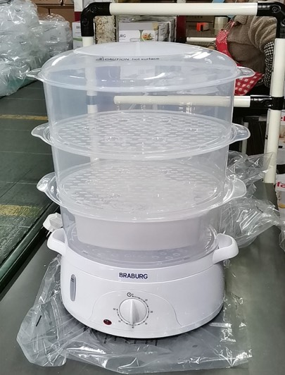 Bộ Nồi Hấp Điện Đa Năng 3 Tầng Braburg