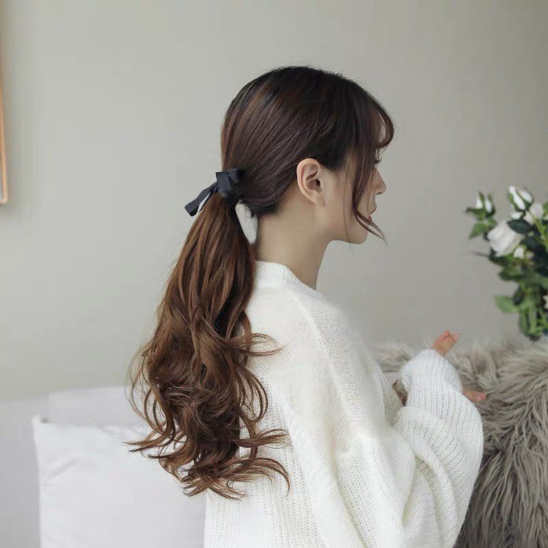 Tóc giả nữ buộc ❤️FREESHIP❤️ Tóc giả cột xoăn mẫu mới
