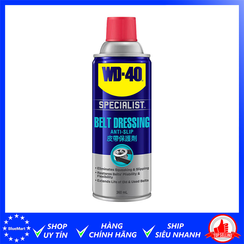Chai xịt bảo dưỡng chống kêu rít dây curoa Belt Dressing WD-40 360ml