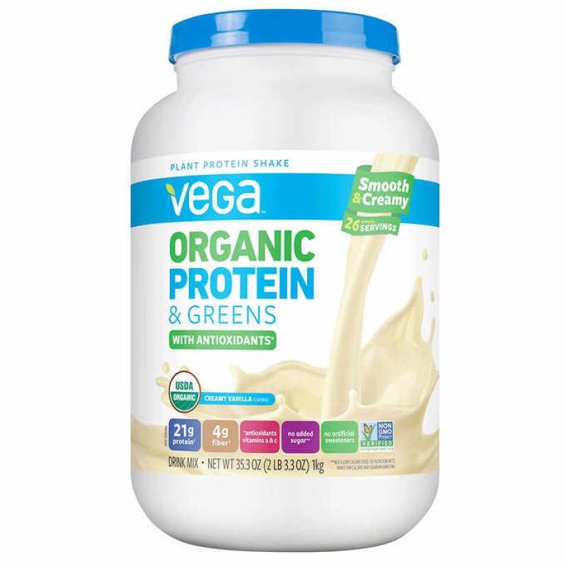 Bột đạm thực vật hữu cơ Vega organic protein vanilla 1kg nhập khẩu
