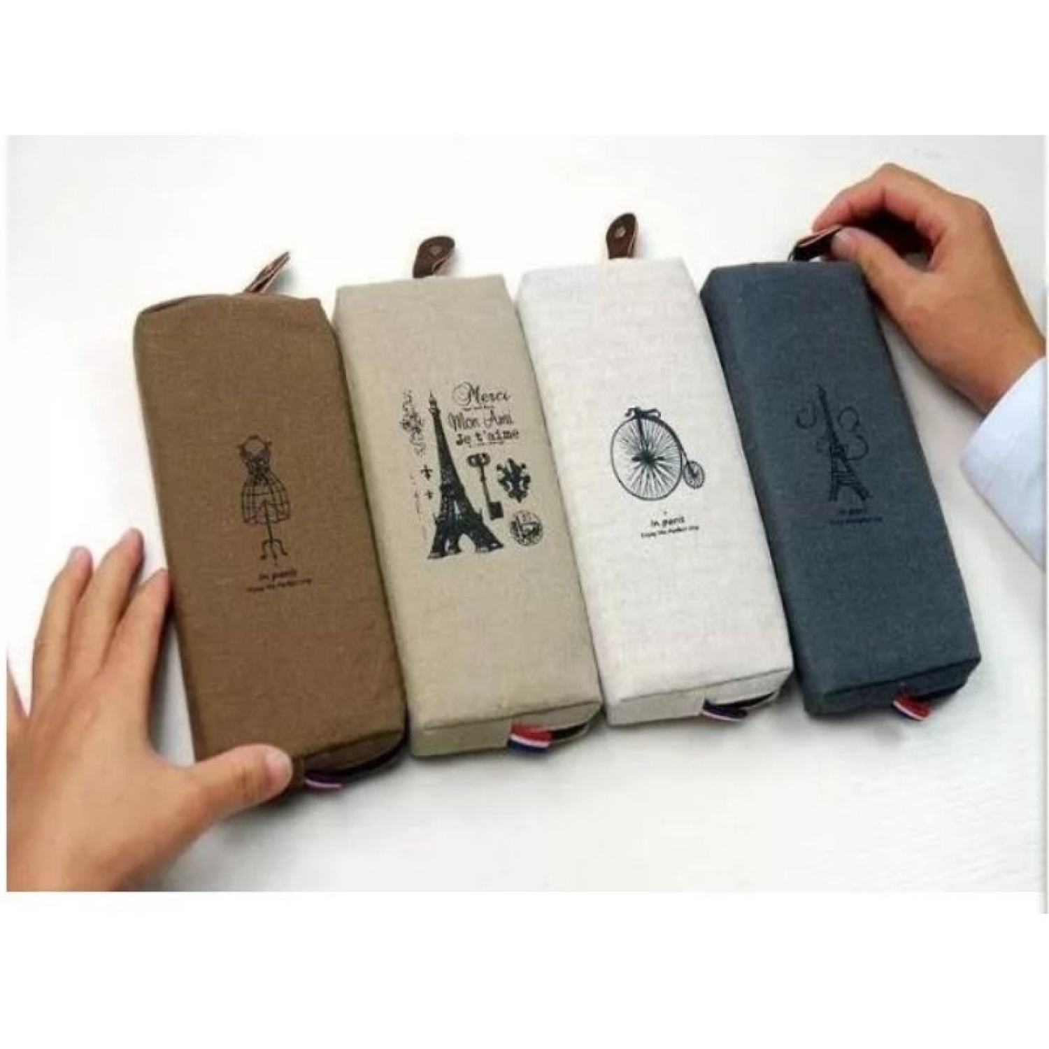 Bóp vải canvas đựng bút hoặc đồ cá nhân