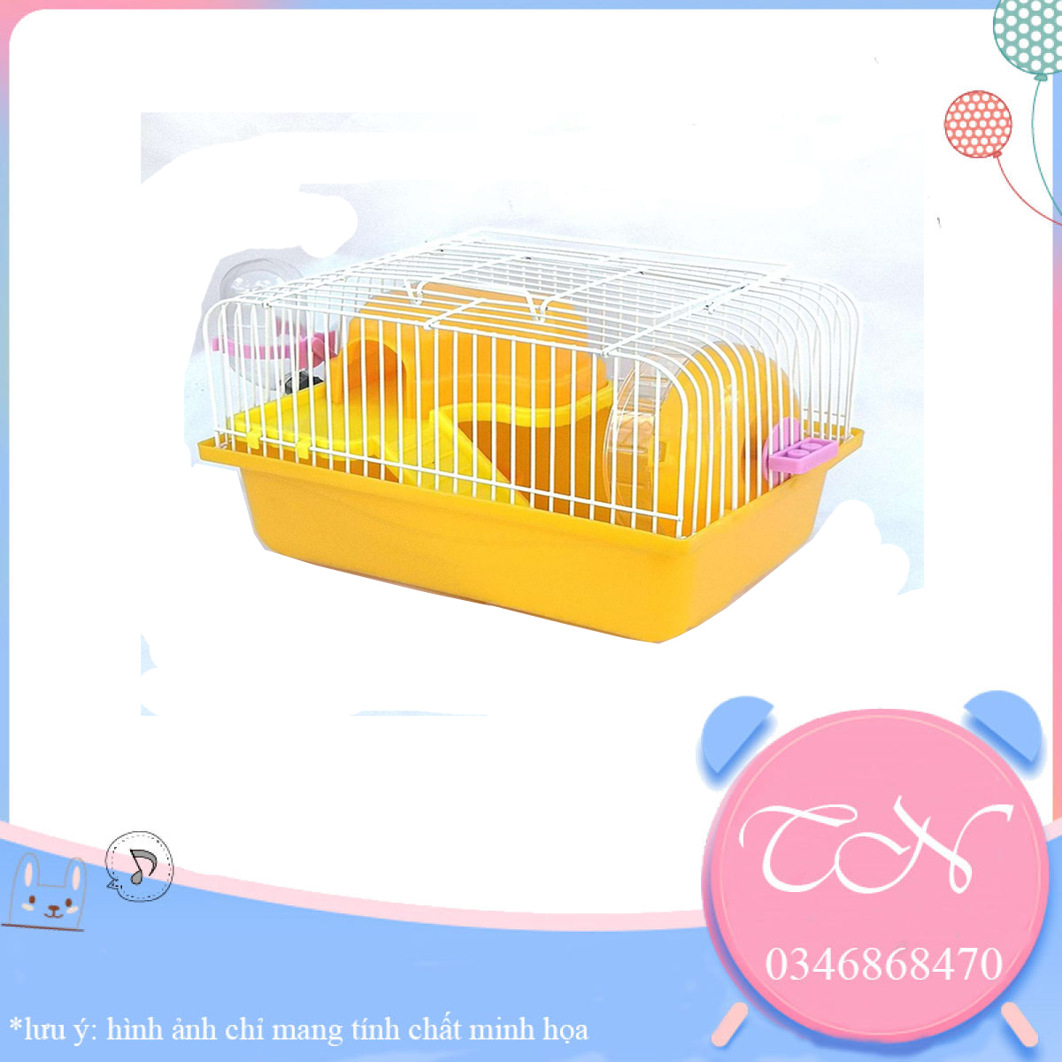 [SIÊU CHẤT]Lồng hamster mini full có tầng lửng