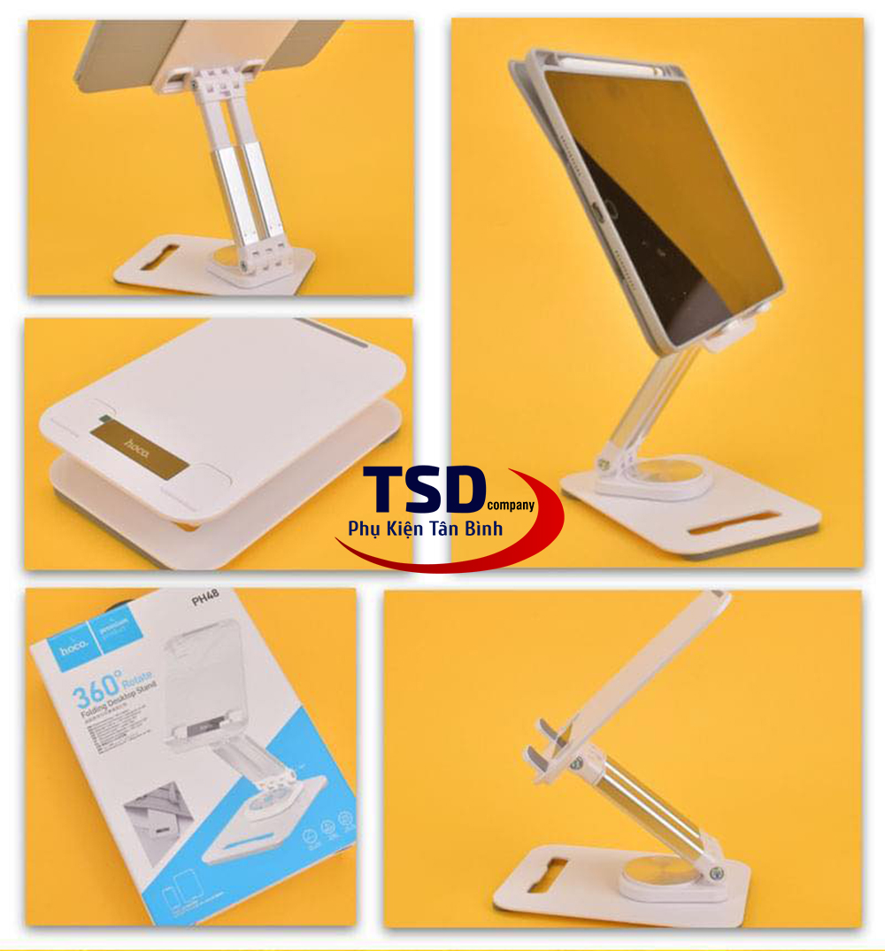 Giá Đỡ Điện Thoại, iPad, Máy Tính Bảng Hoco PH48 Đa Năng Xoay 360 Độ