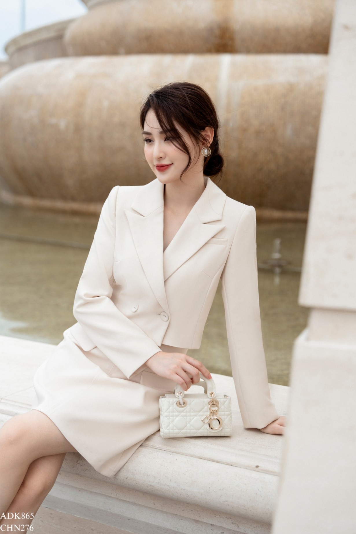 Chân váy cạp liền 2 nắp túi dáng A TIINSTORE CHN276