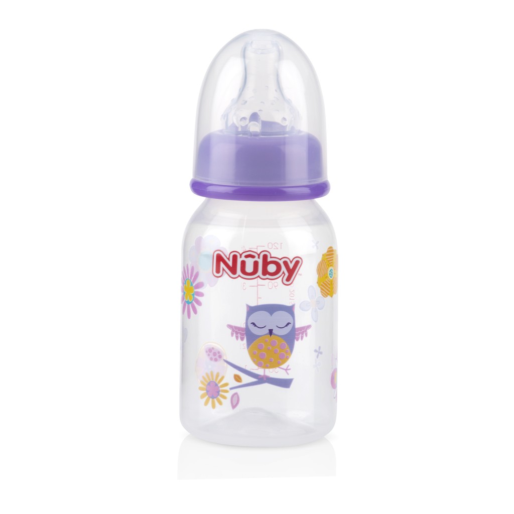 Bình Sữa Nuby cổ hẹp 120ml Cho Bé