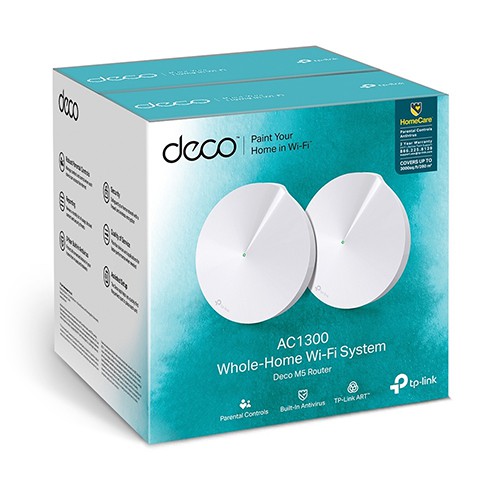 Bộ phát wifi TP-Link Deco M5 2-Pack mesh AC1300Mbps (Chính Hãng TP-Link Việt Nam)