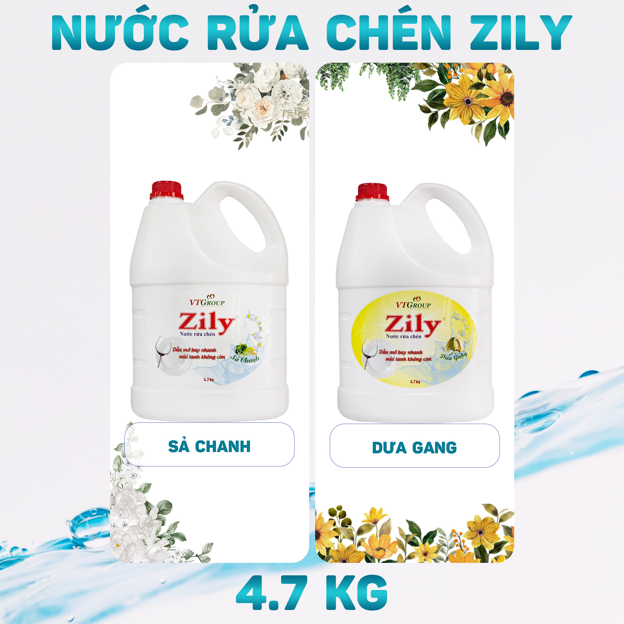 Nước Rửa Chén Zily - 4.7Kg