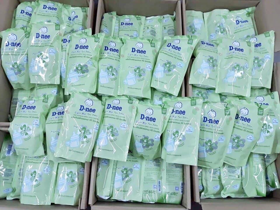 Combo 5 Bịch Nước rửa bình sữa và rửa rau củ Dnee 600ml