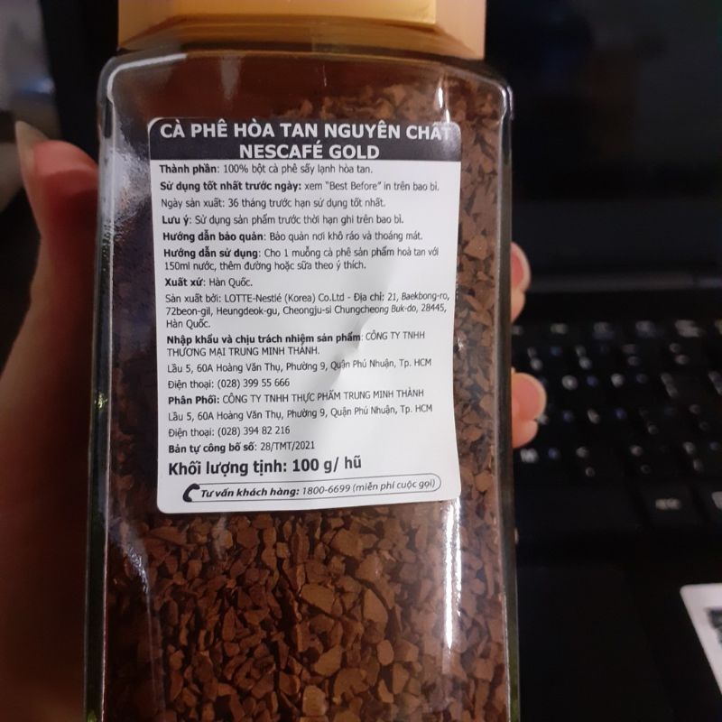 Nescafe GOLĐ Nhập Khẩu Hàn Quốc 200g