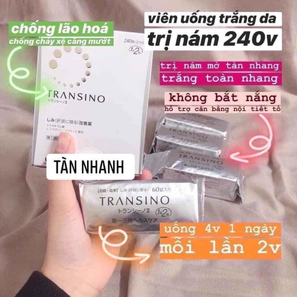 Transino trắng da  240 viên