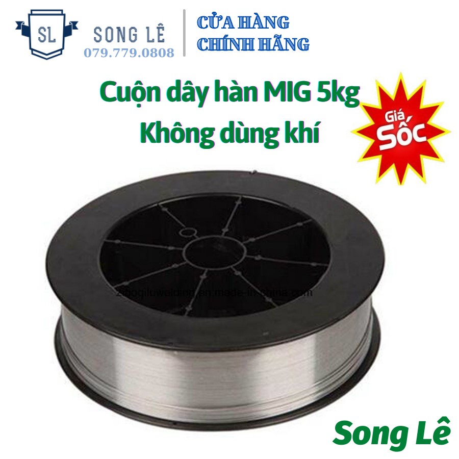 Cuộn dây hàn mig 5kg - không dùng khí - phụ kiện hàn
