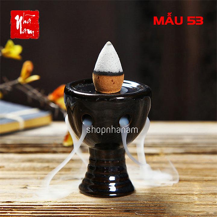 Thác khói trầm hương để bàn tặng 1 nụ trầm đài sen nhỏ