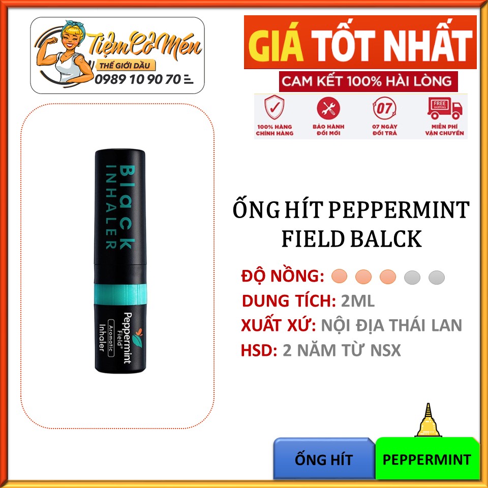 01 peppermint field black inhaler