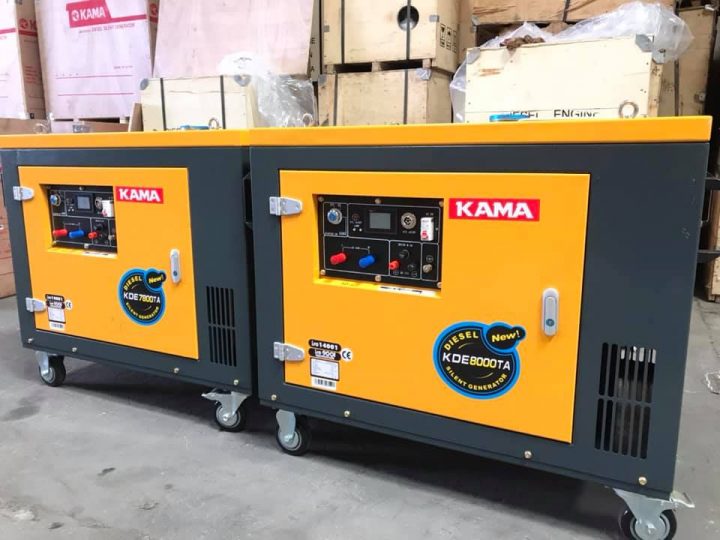 Máy Phát Điện Chạy Dầu 6Kw Kama KDE8800T