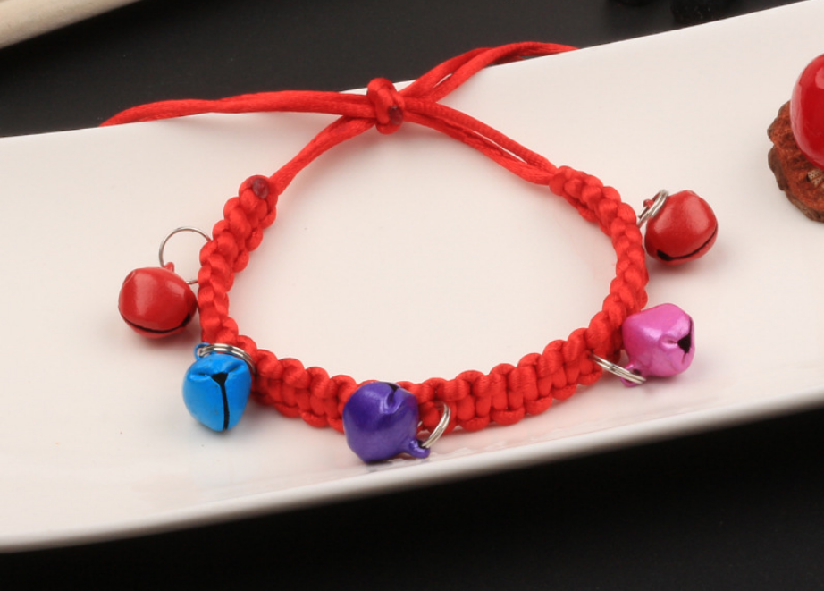 Vòng cổ handmade 4 chuông cho thú cưng