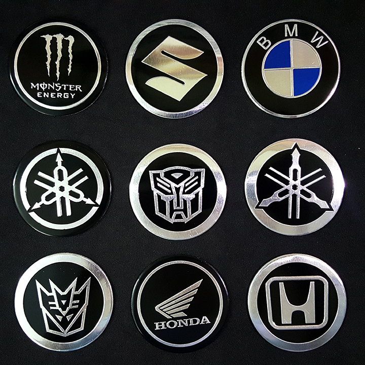 Logo dán nổi TRANSFORMERS DECEPTICON tròn 5.5cm