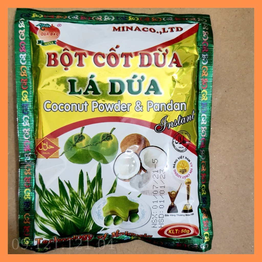 Bột cốt dừa lá dứa