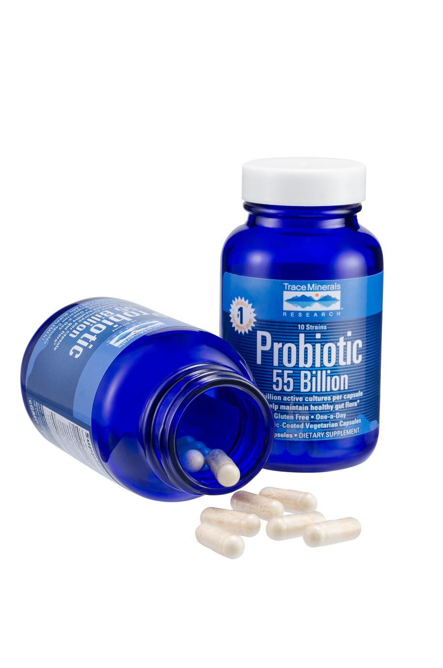 Men vi sinh người lớn Probiotic 55 Billion (15 viên) - Trace Minerals