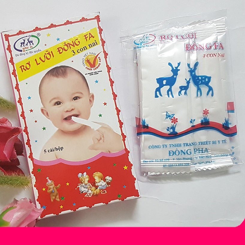 Rơ Lưỡi Đông Fa Mềm Cho Bé Sơ Sinh Hộp 5 Cái