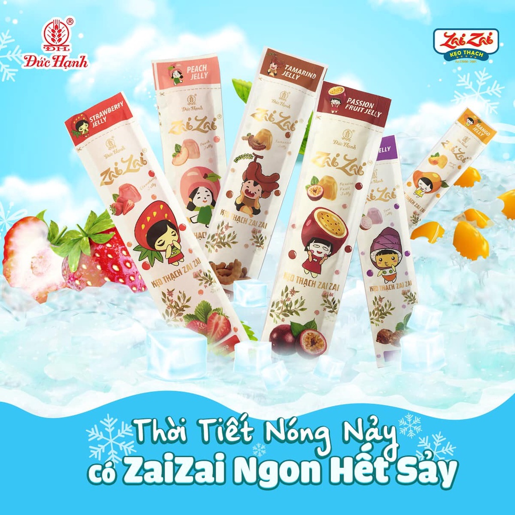 Thạch Zai Zai Thanh Dài Gói 320g
