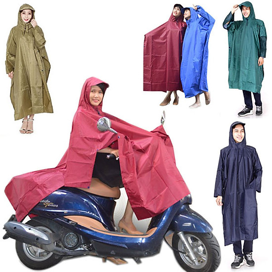 Áo mưa vải dù xẻ tà cánh dơi 1m4