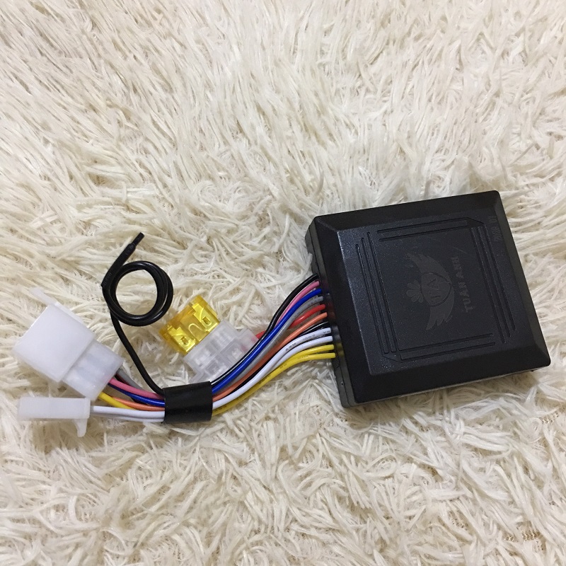 khóa chống trộm xe máy 4 nút -  remote liền chìa ( phôi chìa yamaha )