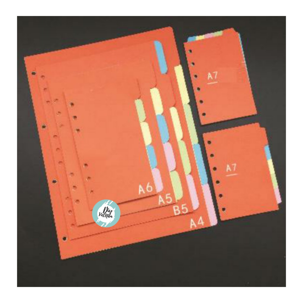 [HCM]GIẤY PHÂN MỤC CHO PLANNER