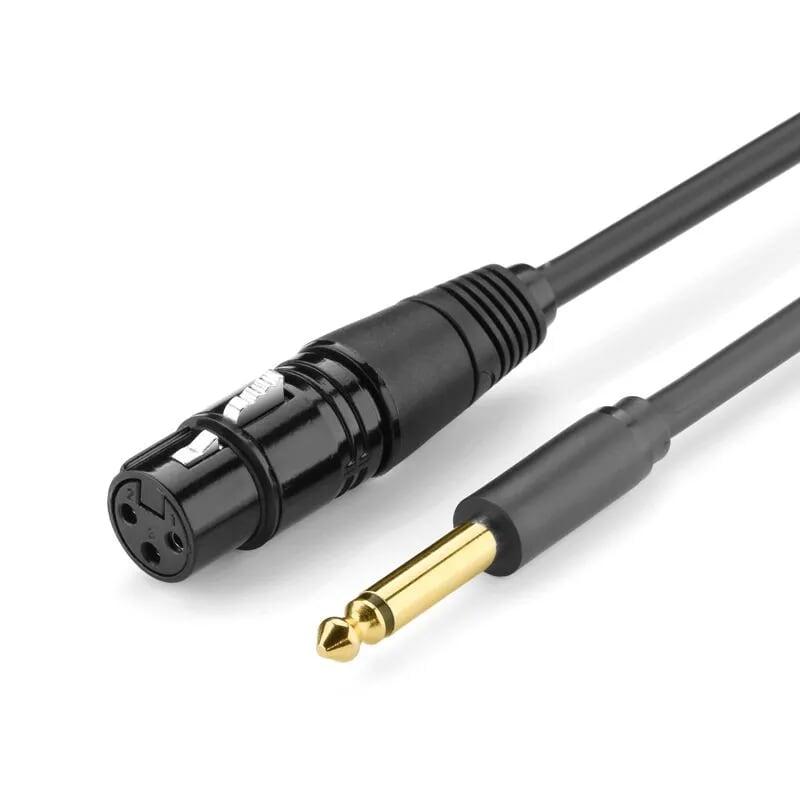 Ugreen 20717 1M màu Đen Cáp âm thanh 6.5mm sang XLR âm AV131