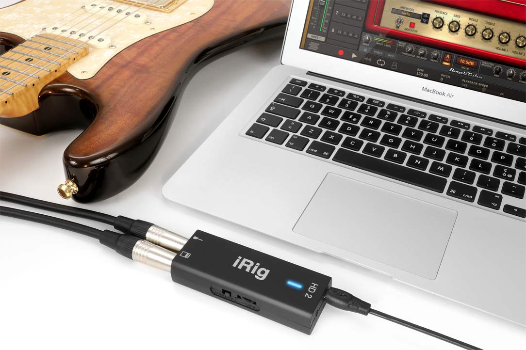 IK Multimedia iRig HD 2 Guitar Interface for iPhone, iPad, Mac and PC