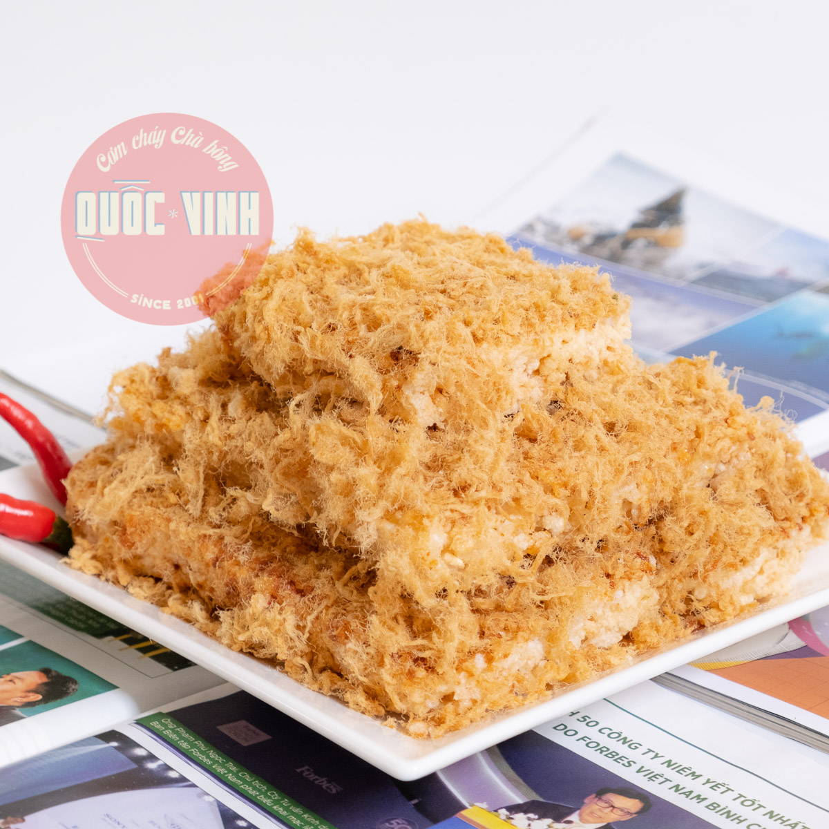 Cơm Cháy Chà Bông Cay Mạnh [4 gói 250gr]