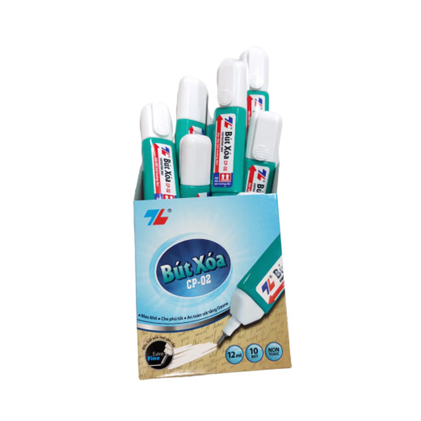Bút Xóa Nước Thiên Long CP-02 (Hộp 10 Bút) Chính Hãng
