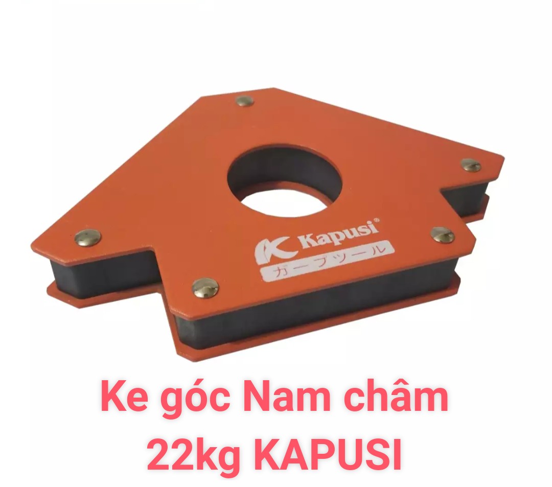 [HCM]Ke góc nam châm Kapusi Nam châm ke góc vuông chuyên dụng cho thợ hàn loại lớn chịu lực 22KG, Sử dụng để cố định khung sắt theo góc 45/90 độ (bằng lực hút nam châm) trong gia công sản phẩm về sắt- Cửa Hàng Nam