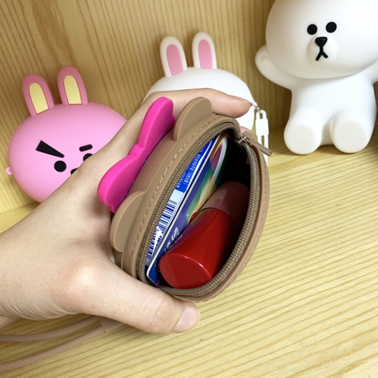 [HCM]TÚI ĐEO CHÉO SILICON ICON LINE - MINI SIZE
