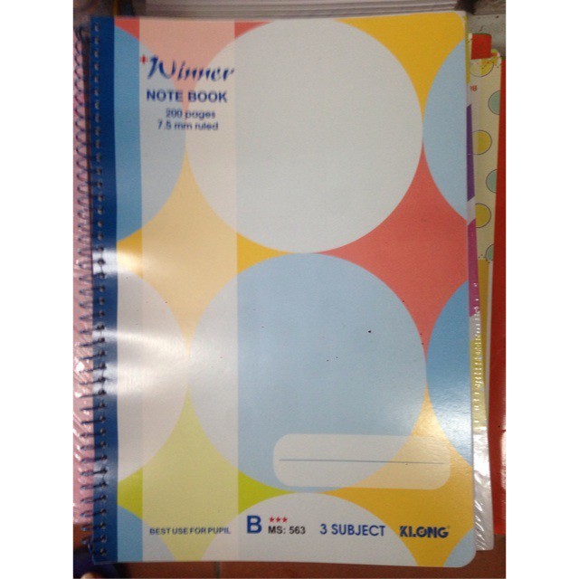 Vở lò xo 563H 200 tr klong khổ B5 - khách sỉ ib