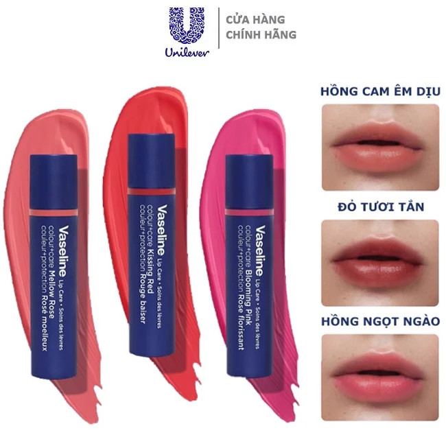 Son dưỡng môi VASELINE có màu 3G