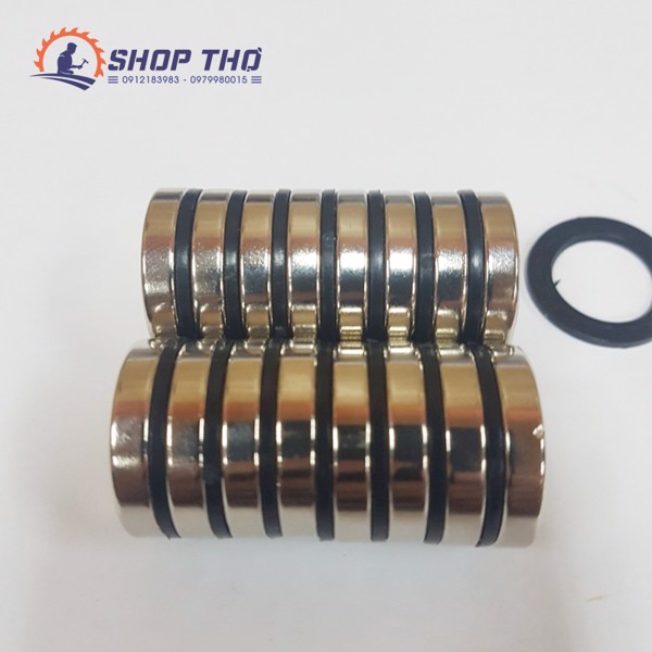 Nam Châm Tròn Phi 15X4Mm (Set 10 Viên)