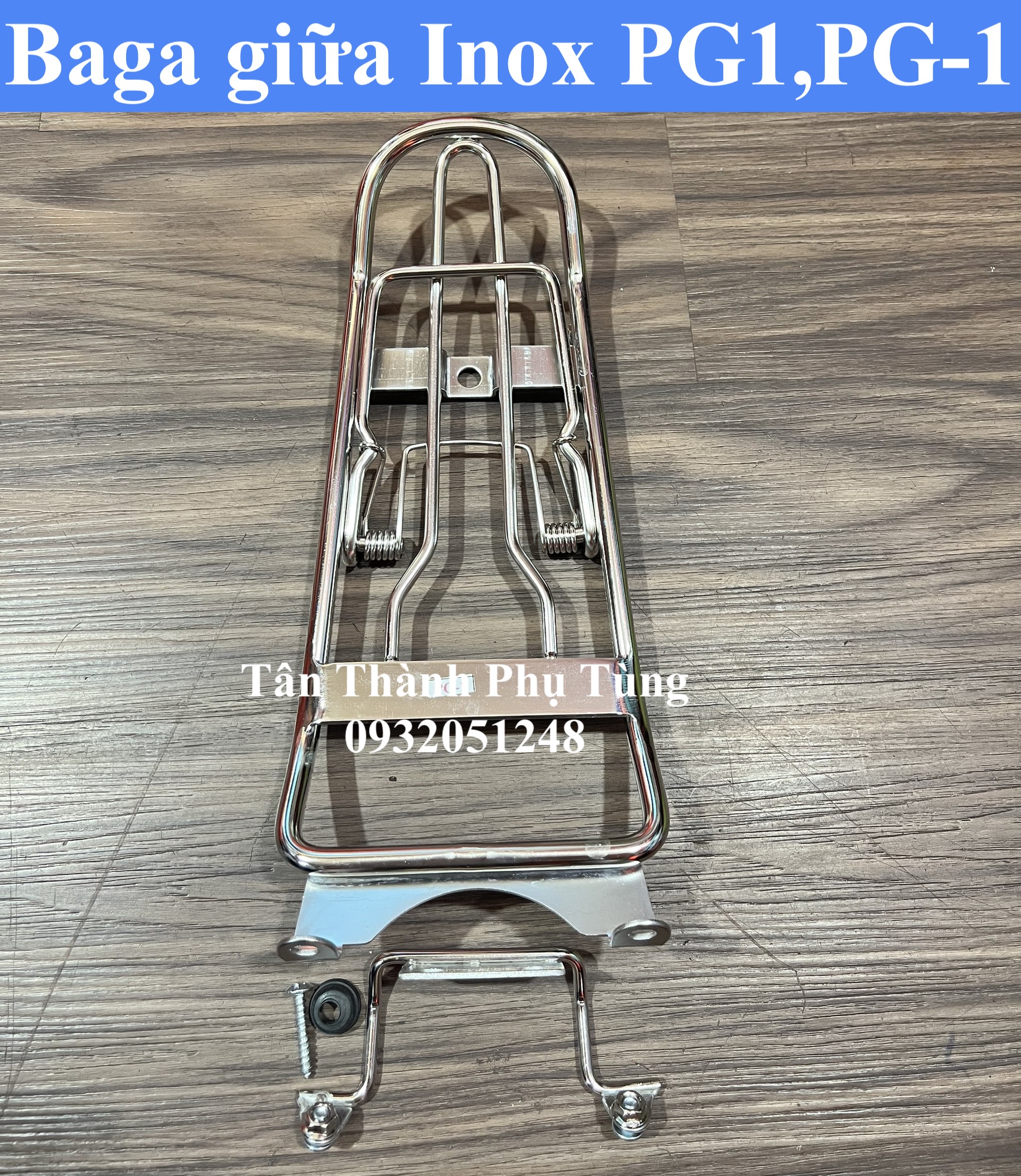 Baga giữa PG1,PG-1 10li kèm ốc và cao su