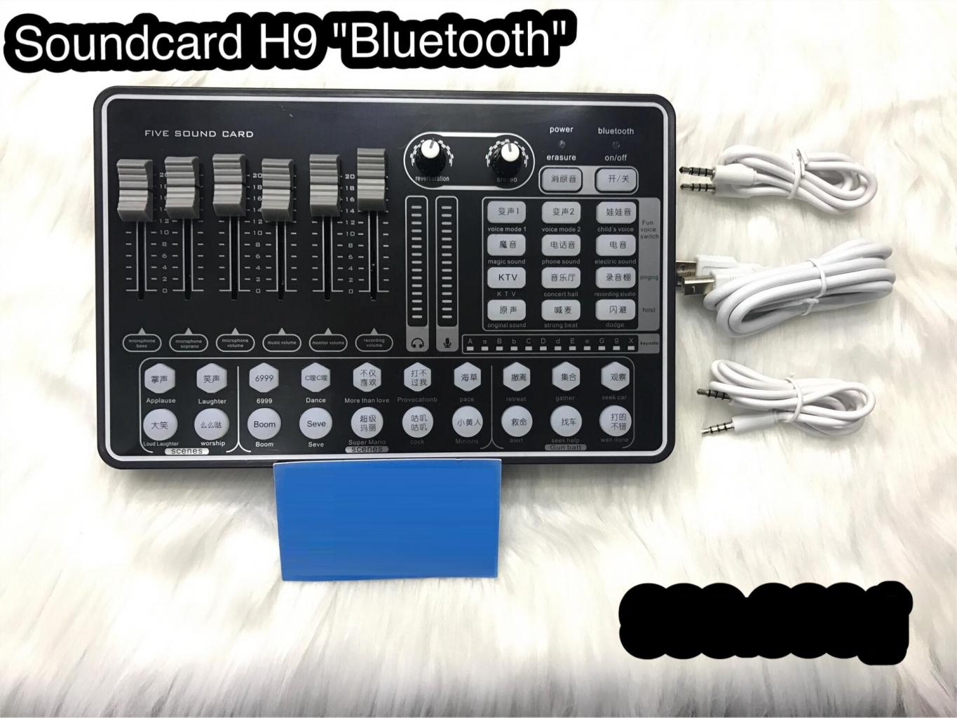 Sound card thu âm Live stream H9 có kết nối Bluetooth